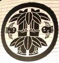 竹に雀